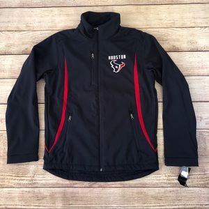 Houston Texans Mens Navy Blue Softshell Jacket - Size Small